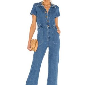 Show Me Your Mumu Emery Jumpsuit – French Blue – Size XL